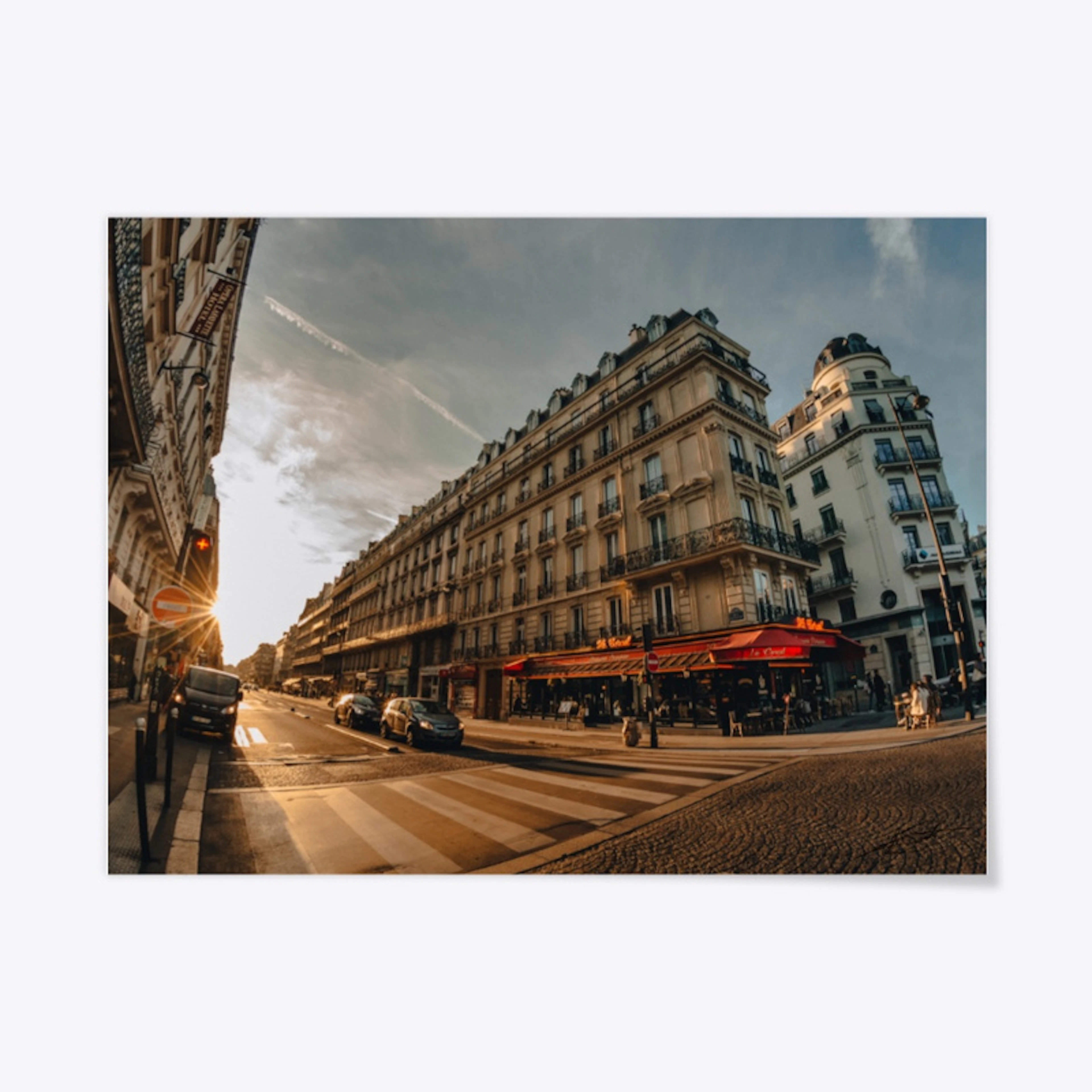 Paris Sunset 18x24 Poster